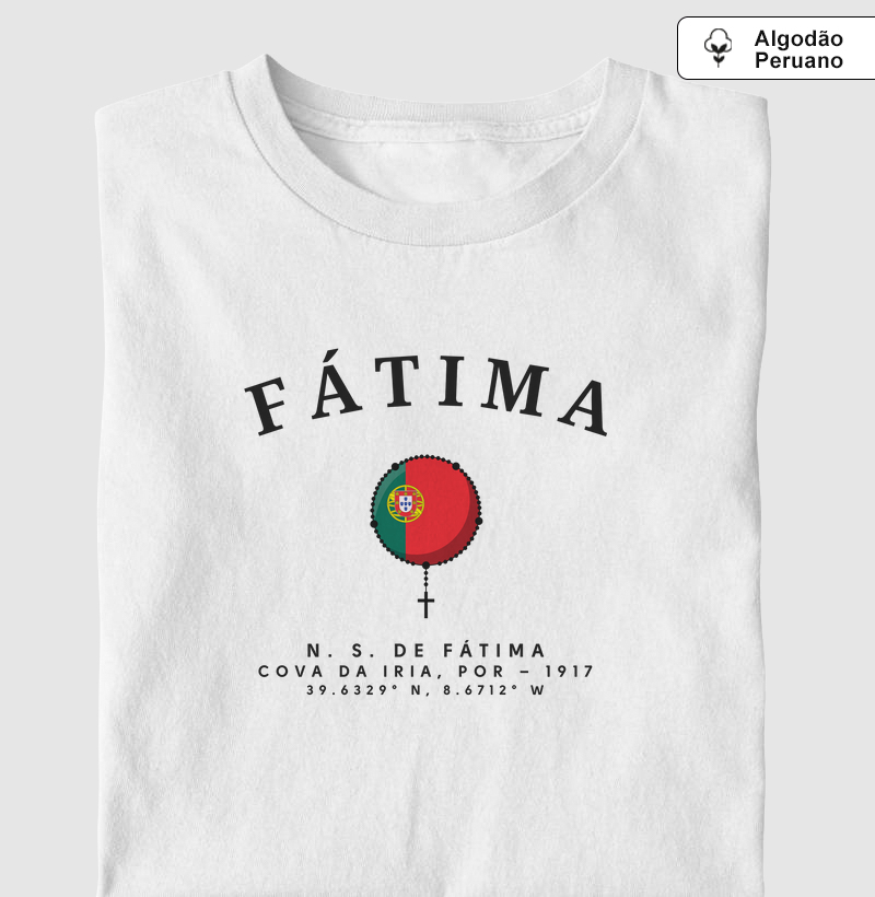 Nossa Senhora de Fátima Portugal 1917 - Algodão Peruano