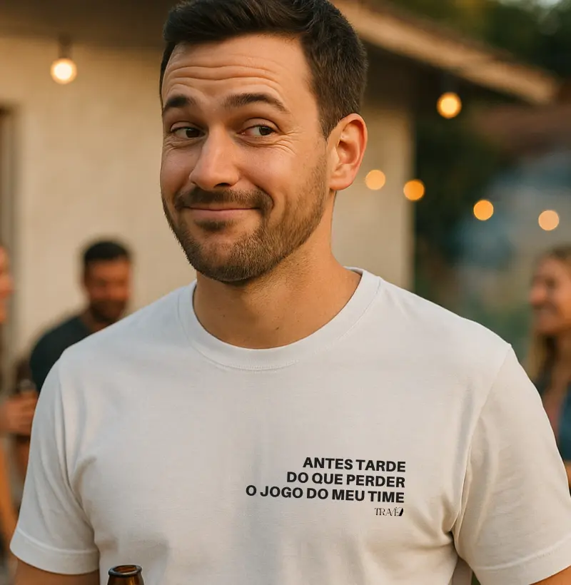 Antes tarde do que perder o jogo do meu time