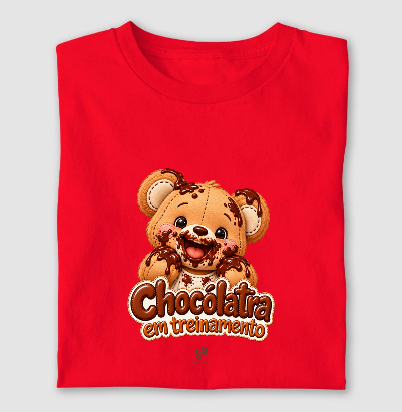 Chocólatra em Treinamento Ursinho - Camiseta