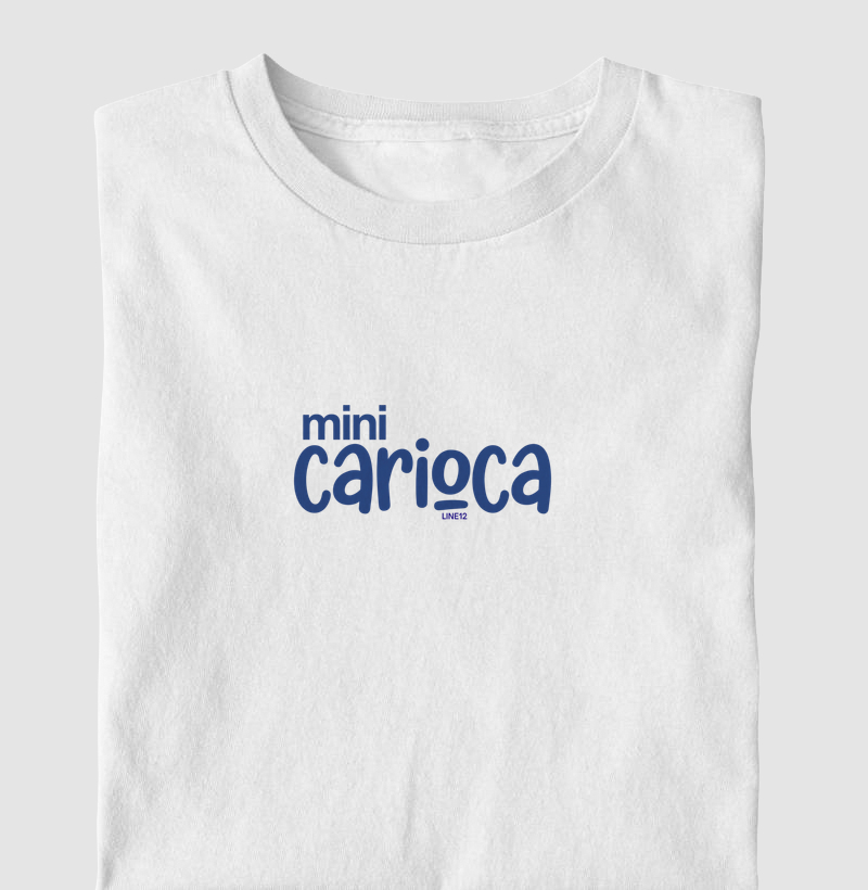 MINI CARIOCA (EM AZUL) - Camiseta Infantil