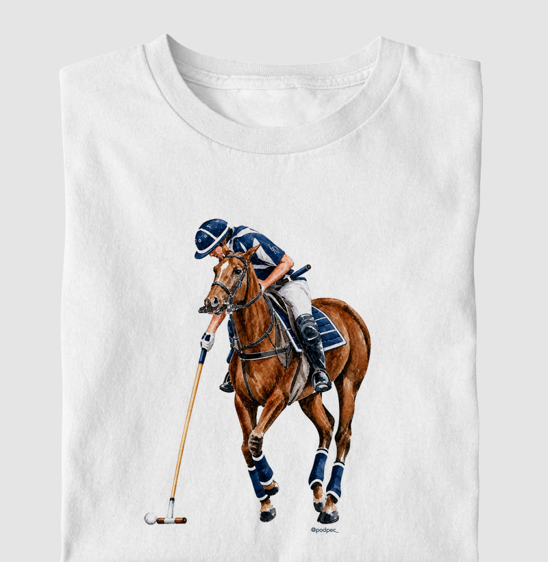 Polo - Blue&White (Castanho) - Camiseta Infantil