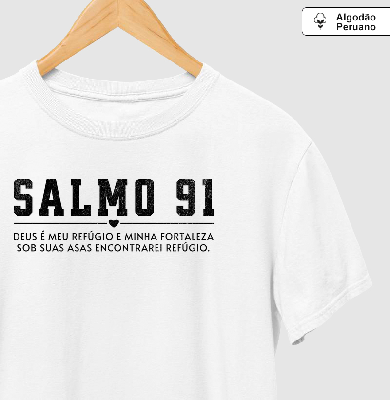 Salmo 91 Amem - Algodão Peruano