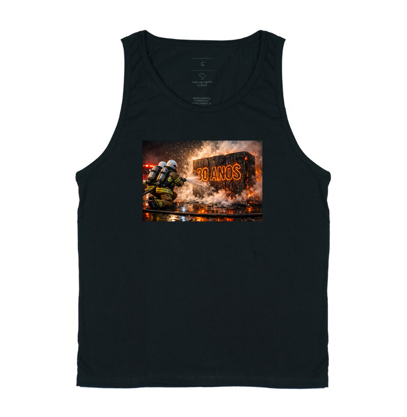 Camisa comemorativa de 30 anos de serviço 5 - bombeiro