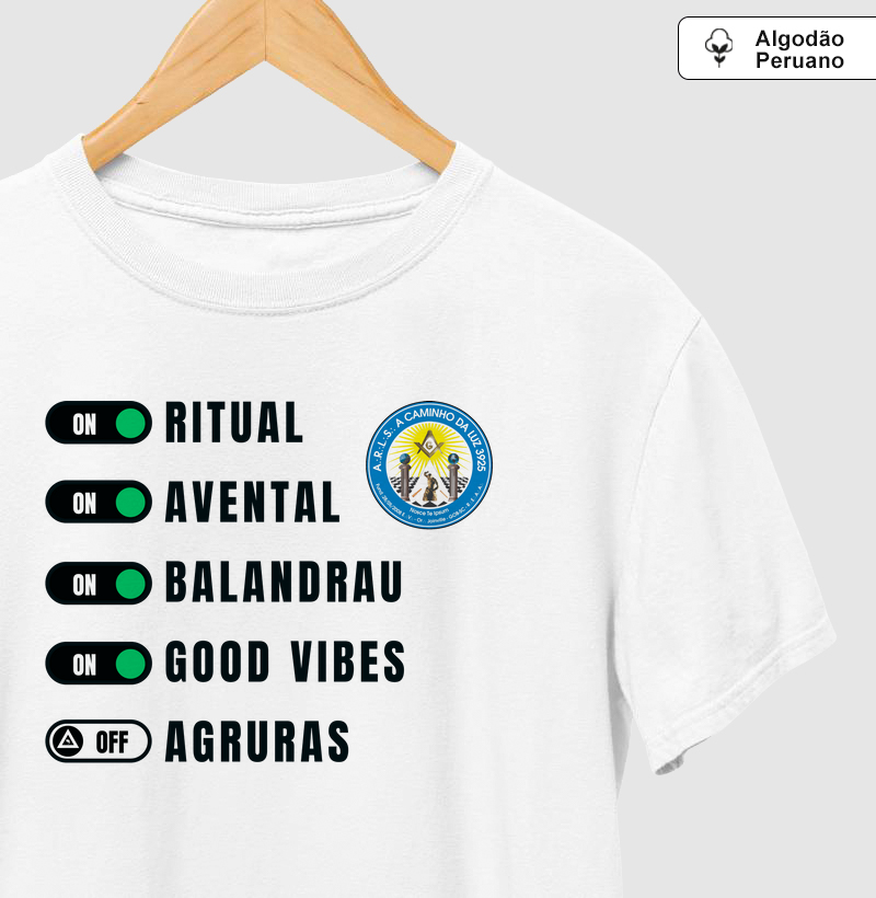 PERSONALIZADA Algodão Peruano - Checklist ARLS A Caminho da Luz 3925 - Mr. GADU