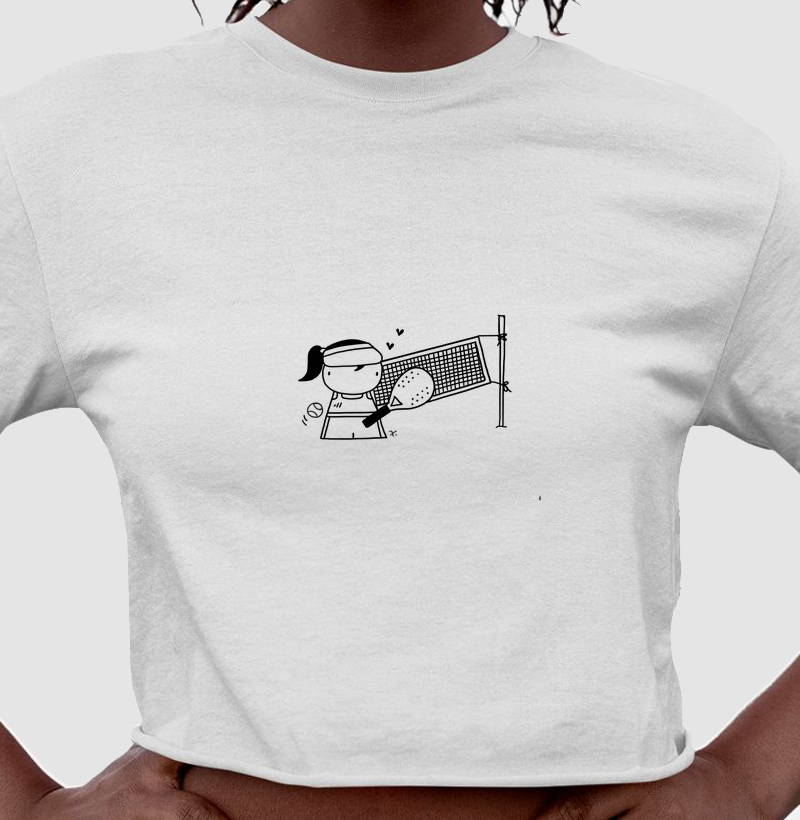 Cropped Beach Tennis Branca