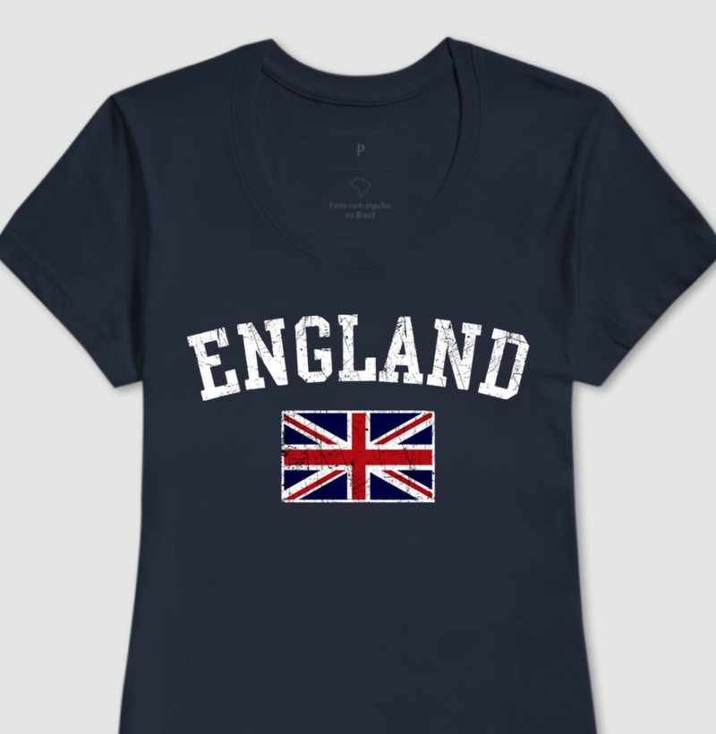 Camiseta Feminina - Inglaterra