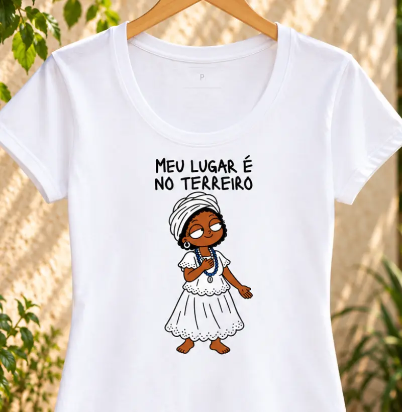 MEU LUGAR - FEM - Camiseta Algodão Peruano