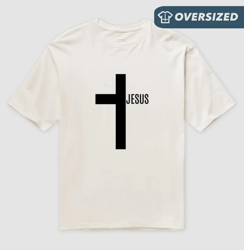 Cruz Jesus - Estampa Preta