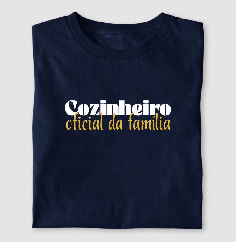 Camiseta Cozinheiro Oficial da Família