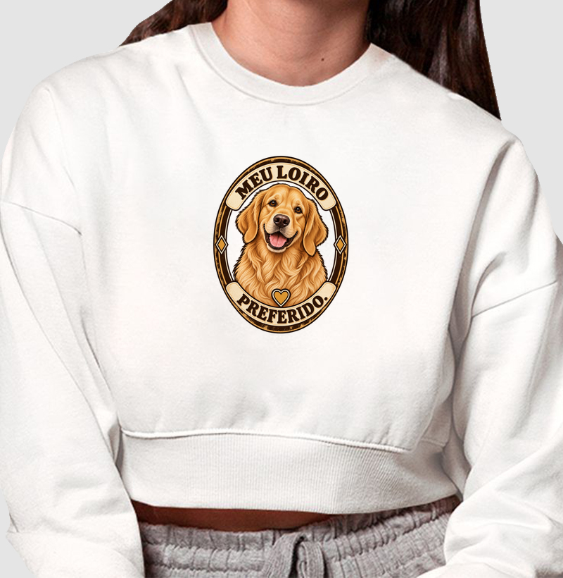 Meu Loiro Preferido - Cropped Moletom