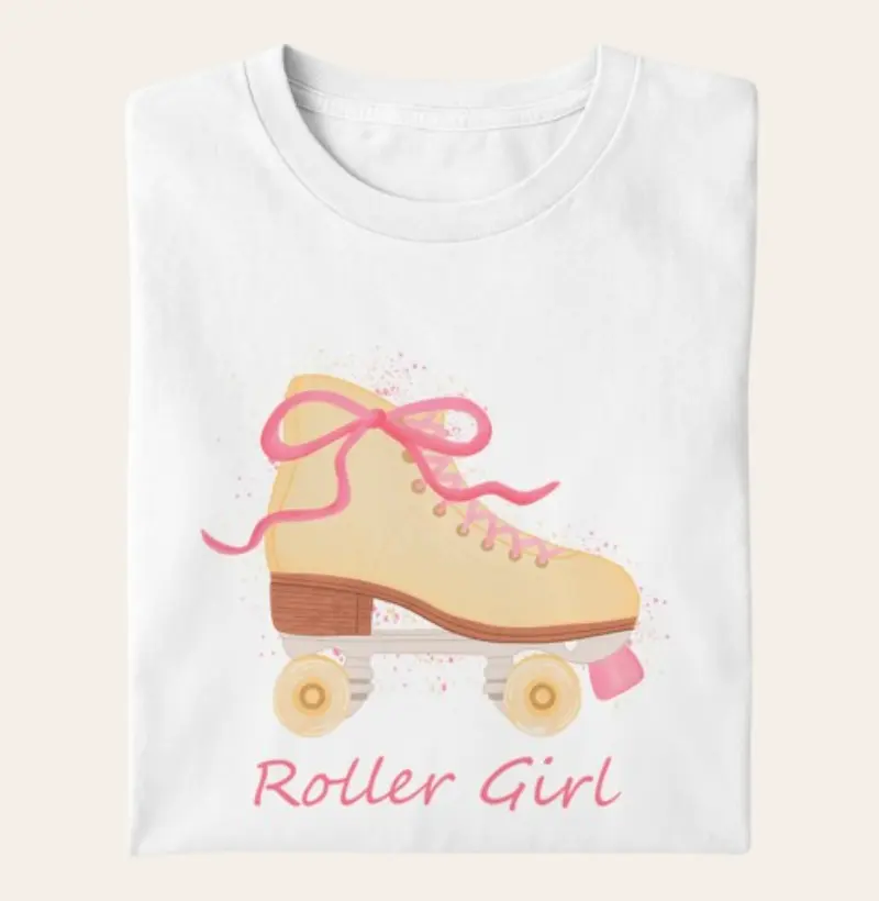 Camiseta Algodão Premium - Roller Girl