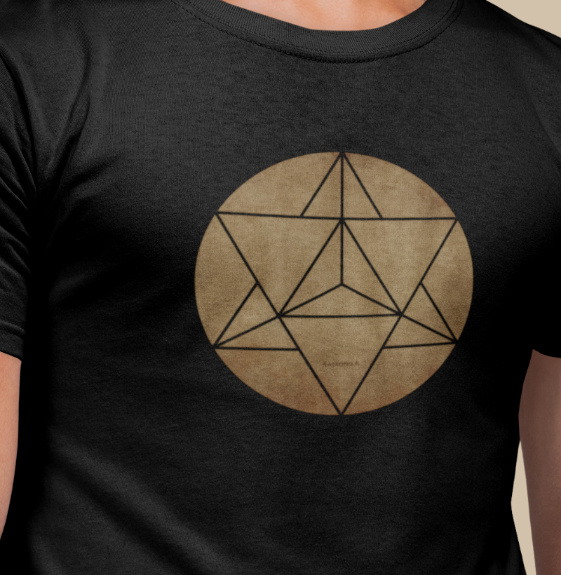Camiseta Merkabah –Proteção Vibracional – Estampa Radiônica Unissex