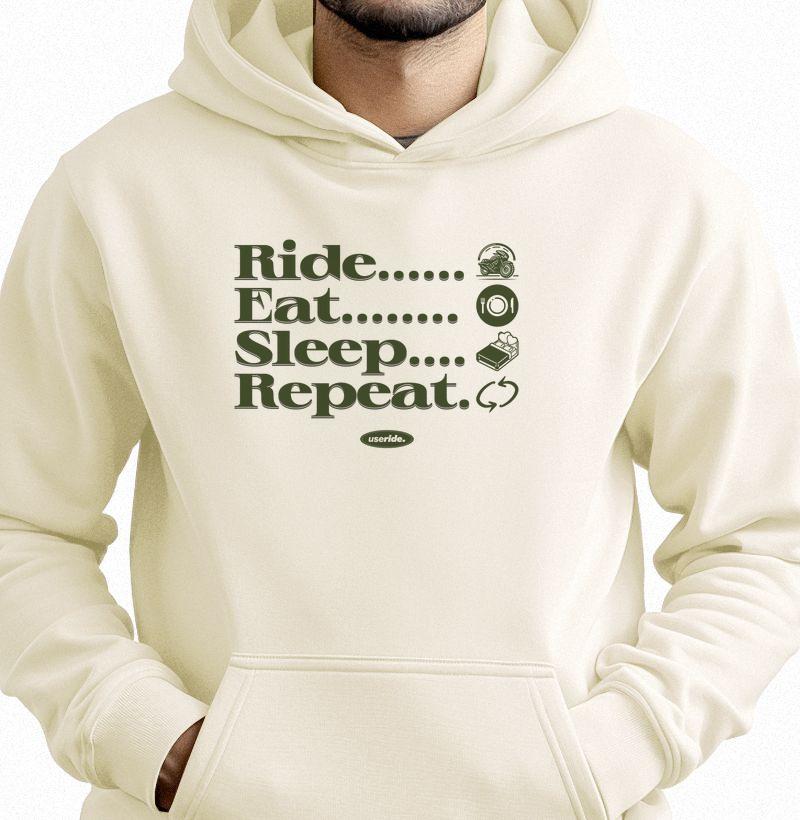 Ride, Eat, Sleep, Repeat.