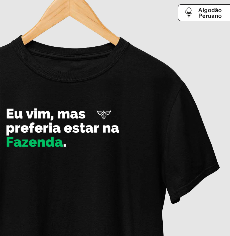 Preferia estar na Fazenda