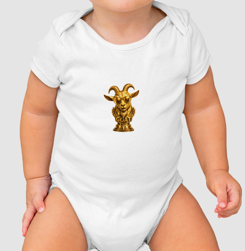 Especial Dia dos Pais - Body Infantil Greatest of All Time (GOAT)