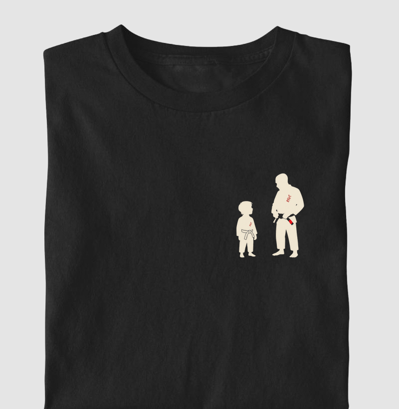 Silhueta Pai e Filho MInimalista