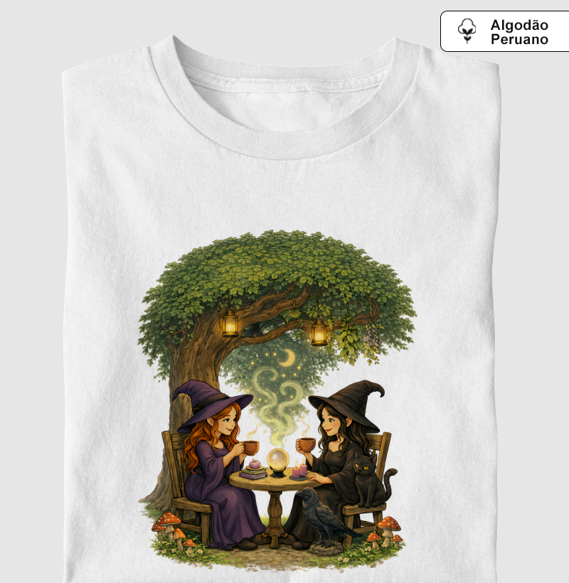 Chá das Bruxas - Camiseta Algodão Peruano