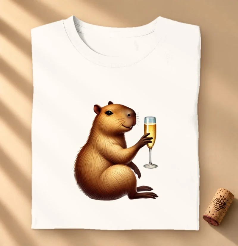 Camiseta Vinho - Capivara Espumante