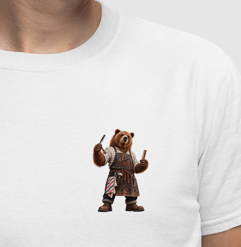 Urso Barbeiro - Camiseta