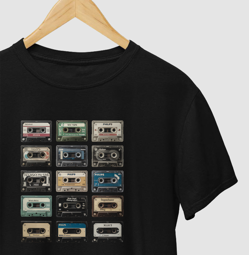 Camiseta Mix Tapes - Camiseta