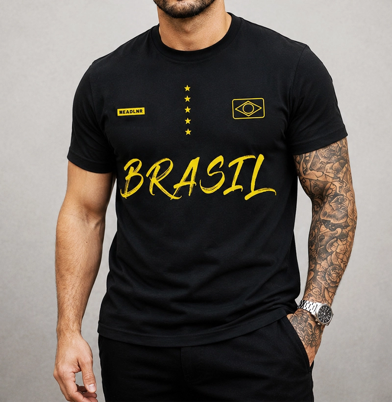Camiseta "Brasil: Uniforme da Torcida" Gold Edition