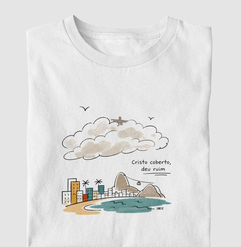 CRISTO COBERTO, DEU RUIM. - Camiseta Infantil