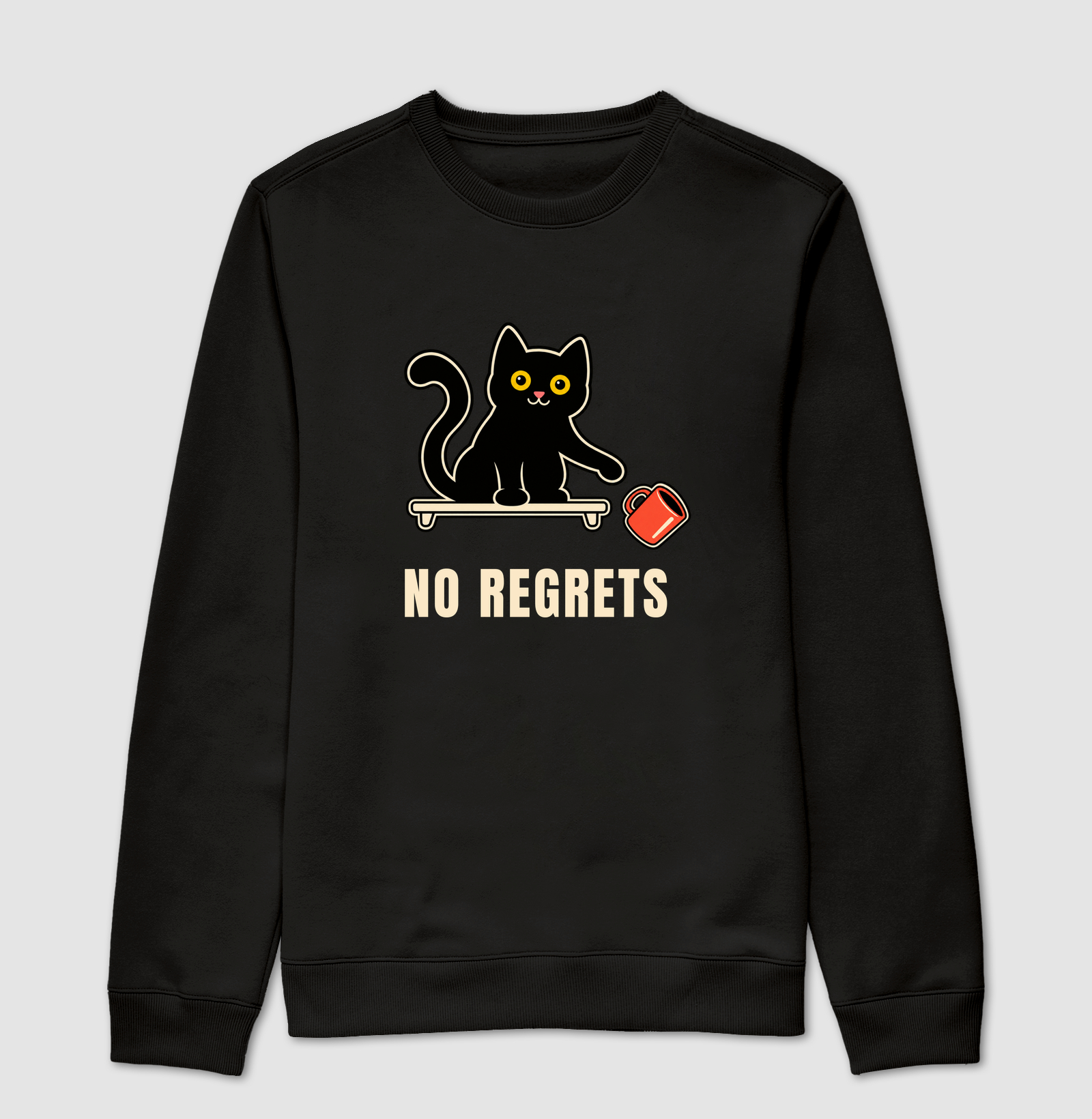 Gato Preto - No Regrets  - Suéter Moletom