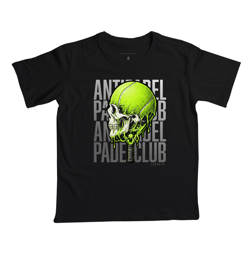 Camiseta Anti-Padel Caveira Prata