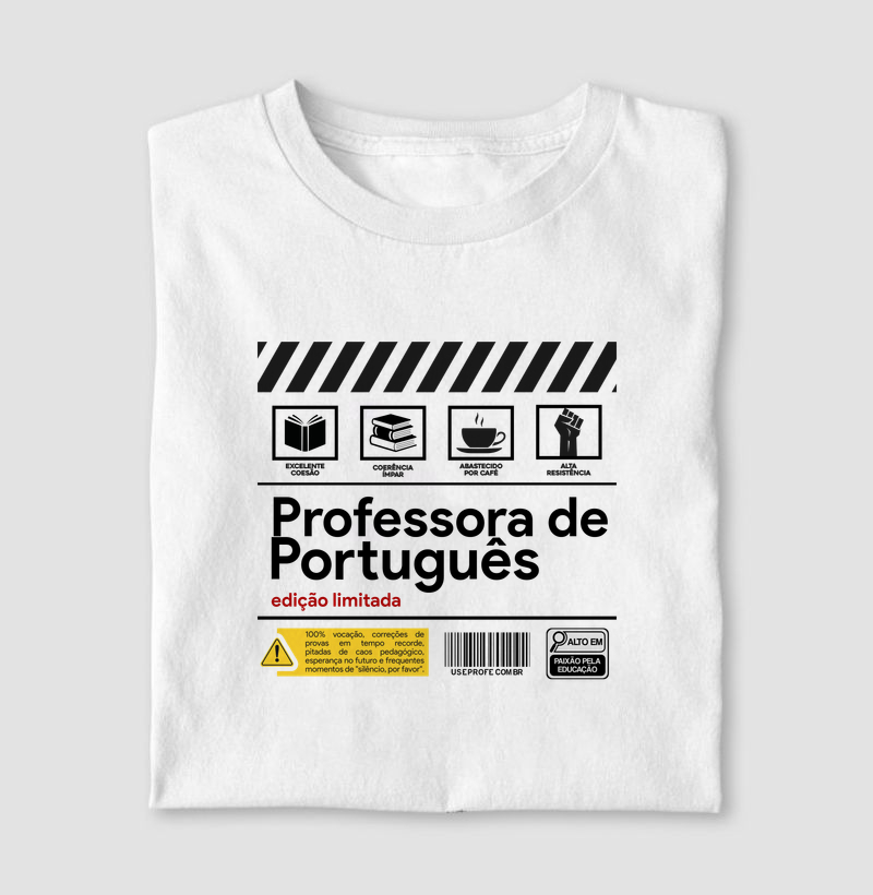 Professora de Português - Rótulo