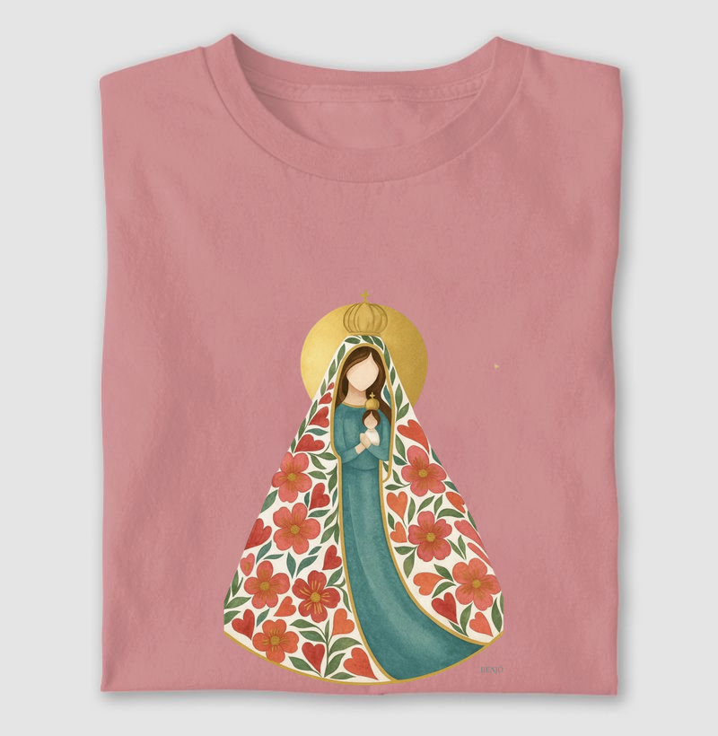 Maria ventindo flores