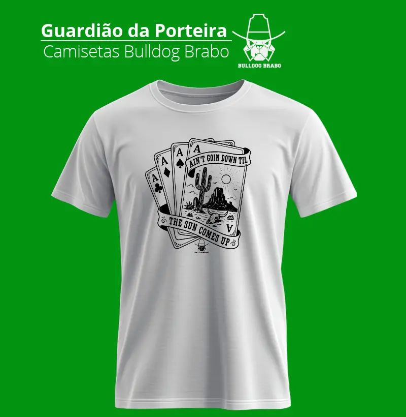 Não vou dormir até o sol nascer Country Western - Camiseta