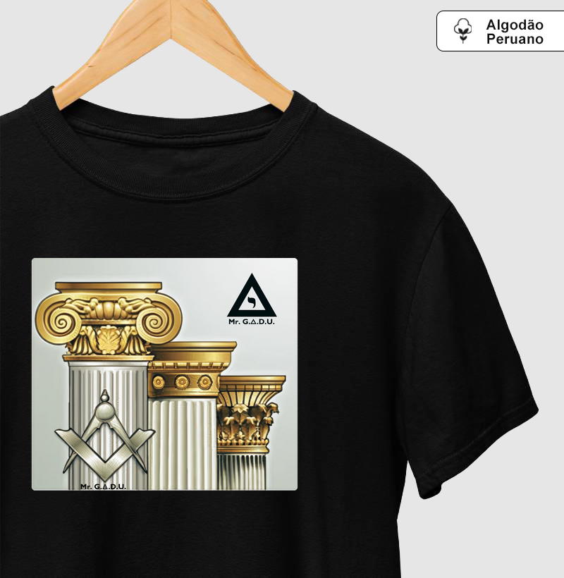 Camiseta Colunas - Mr. GADU - Algodão Peruano