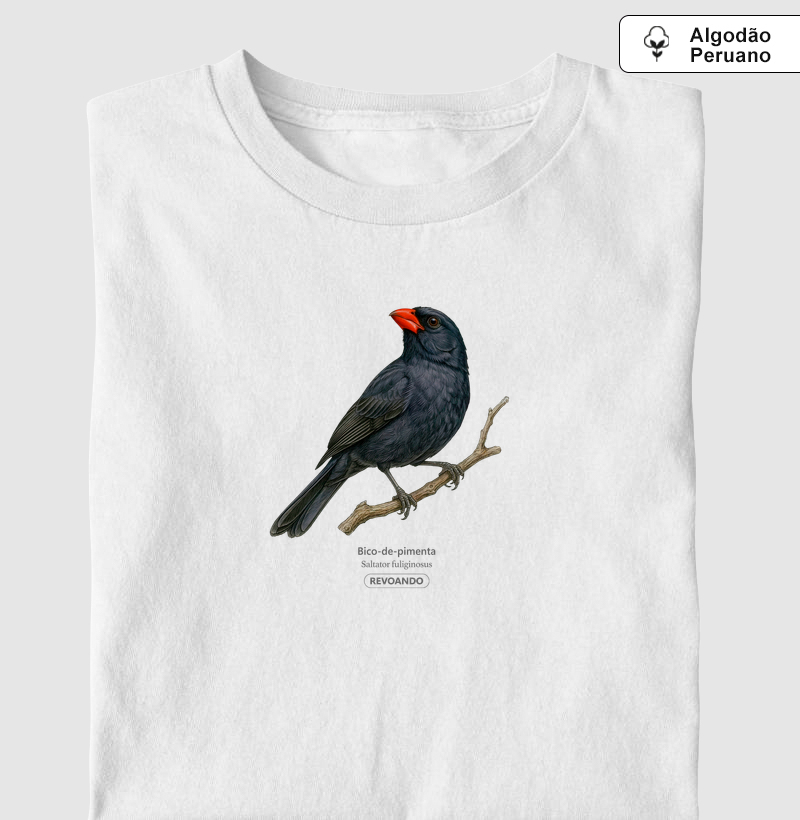 Traços Alados - Bico-de-pimenta - Algodão Peruano