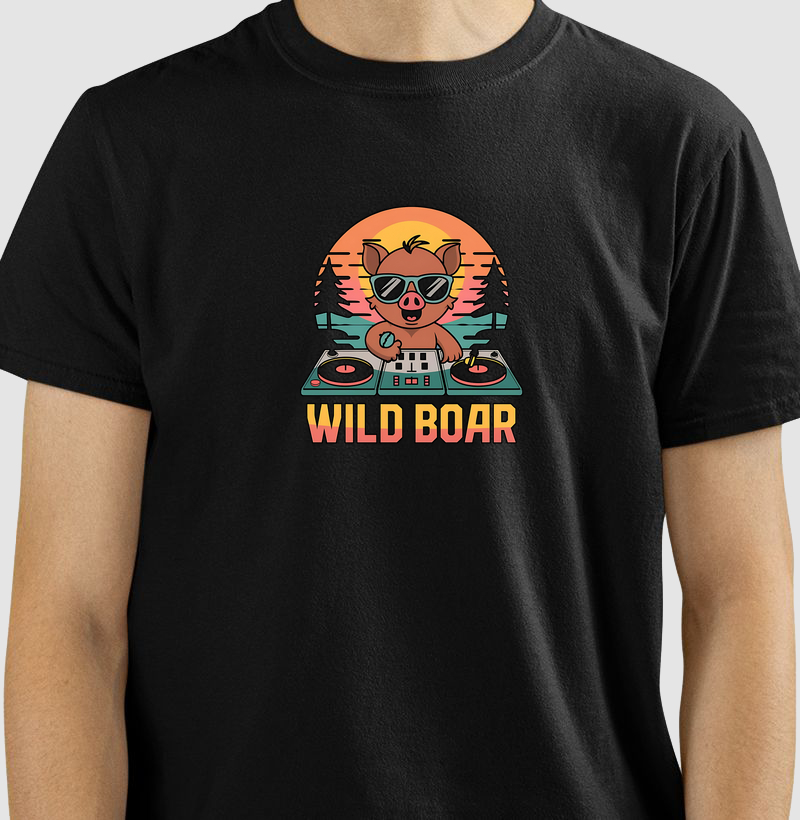 Camiseta estampada Javali Dj