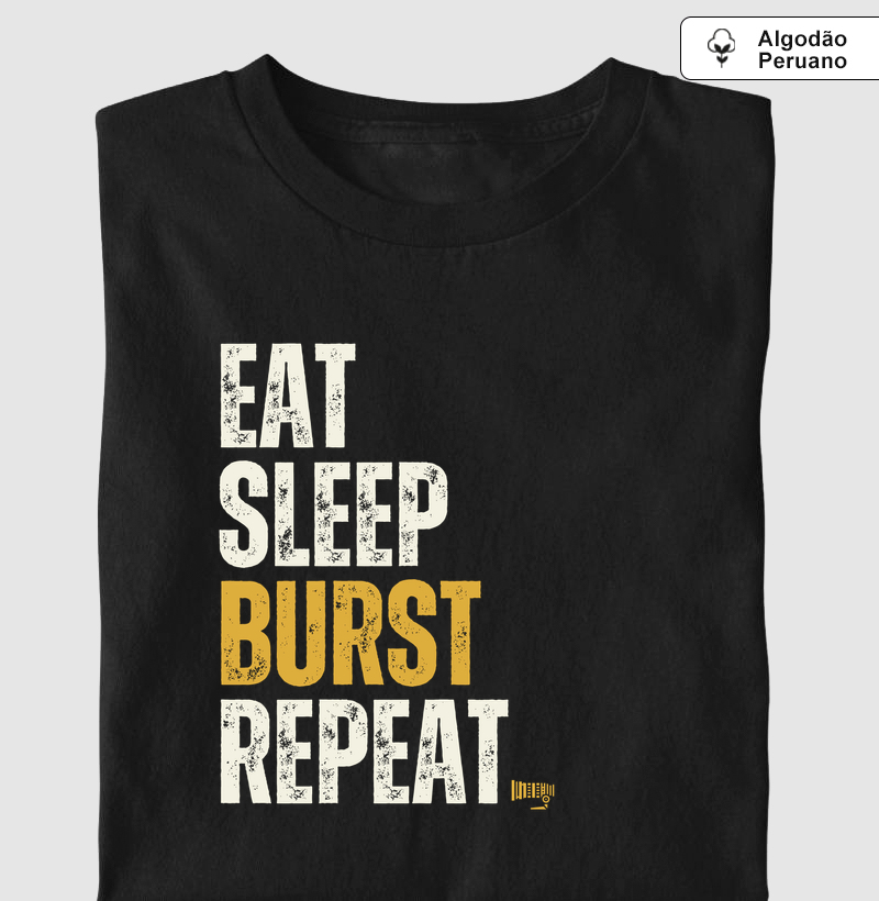 Eat sleep burst repeat