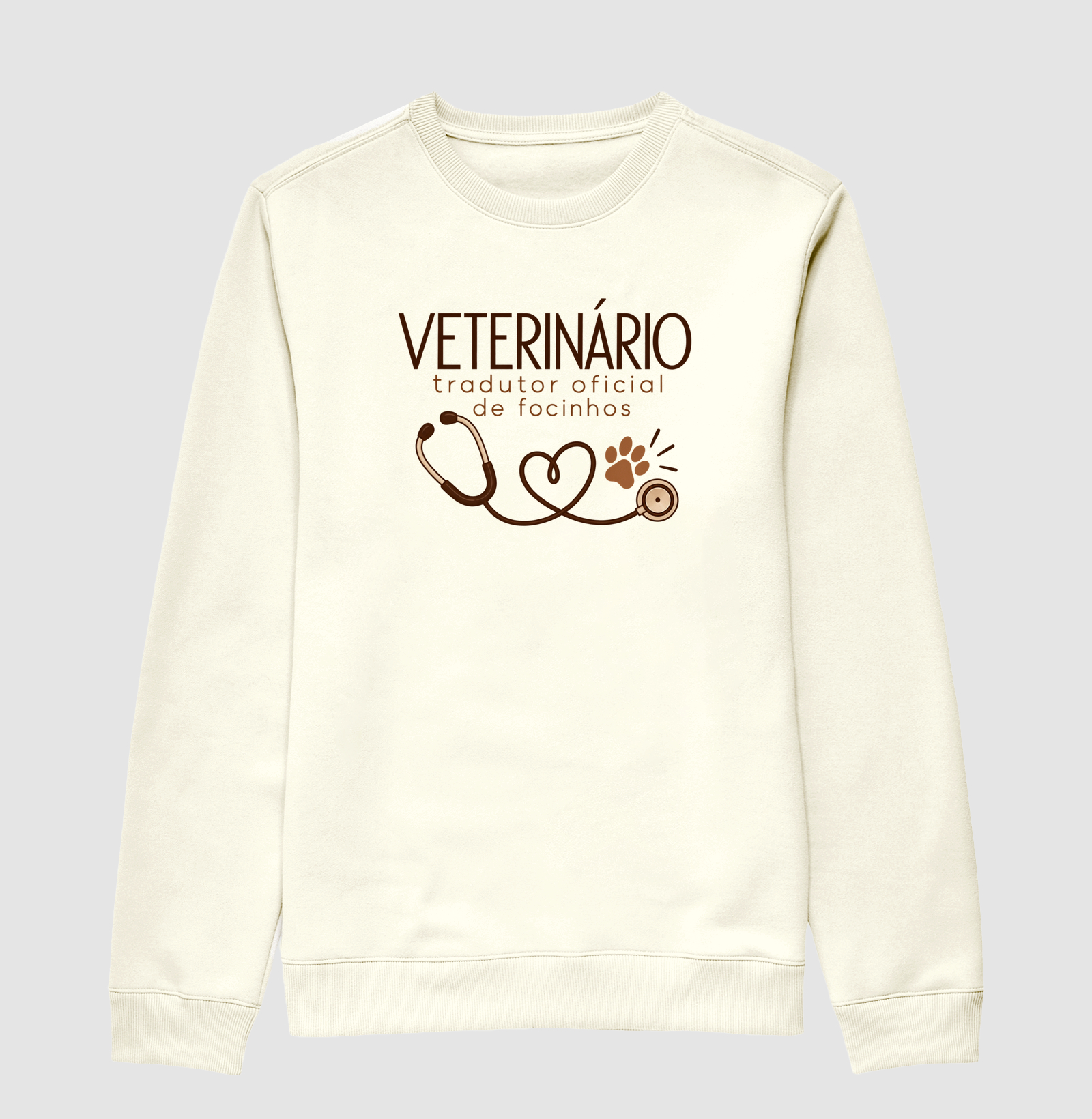 Veterinário Tradutor Oficial de Focinhos - Suéter Moletom