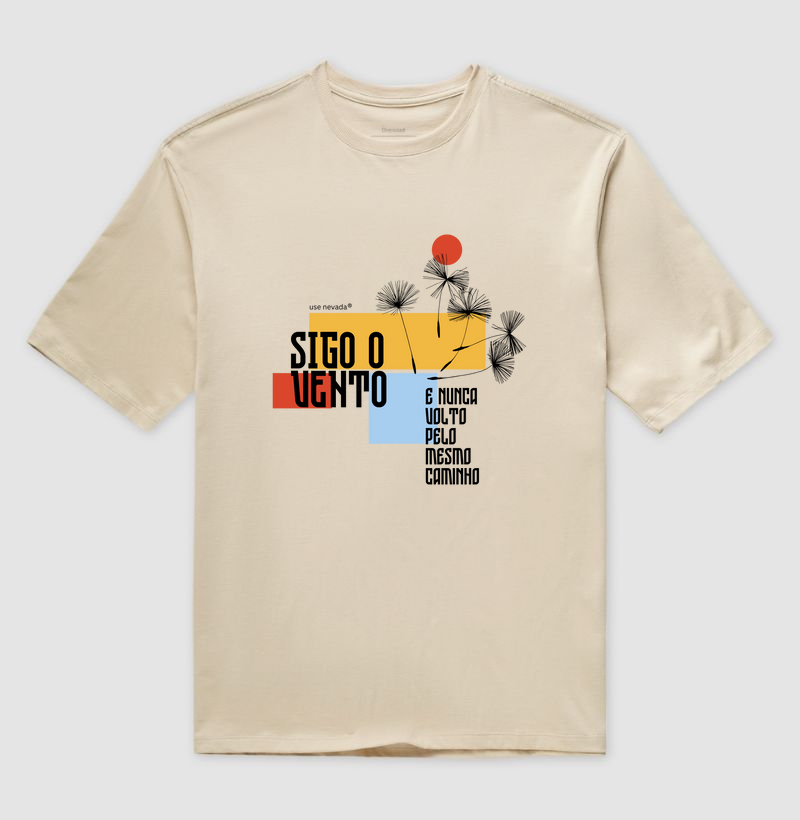 Camiseta Oversized - Sigo o Vento