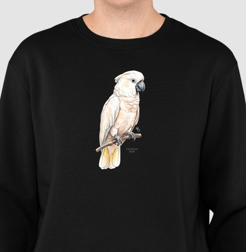 Aves - Cacatua Alba - Moletom Suéter