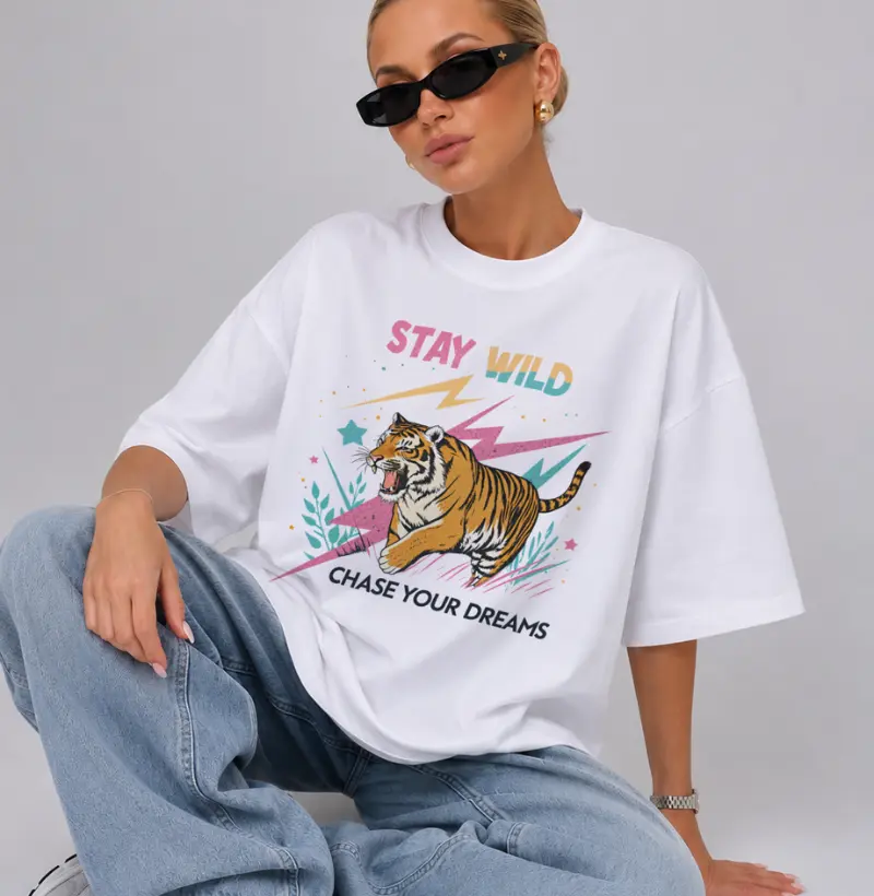 Chase Your Dreams - Oversized Off White