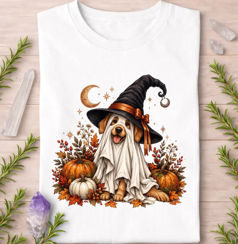 Cão Bruxo do Halloween - Camiseta