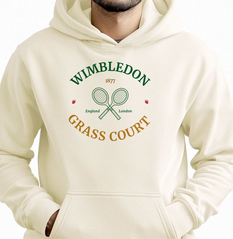 Wimbledon - Grass Court - Moletom inverno com capuz