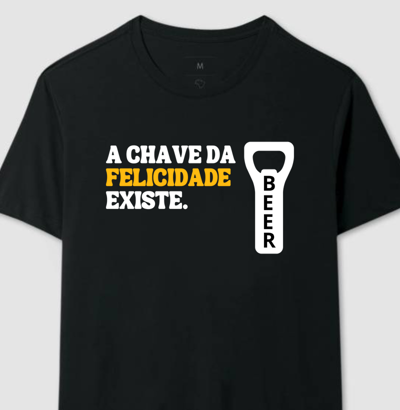 Coleção Frases - A chave da felicidade existe.