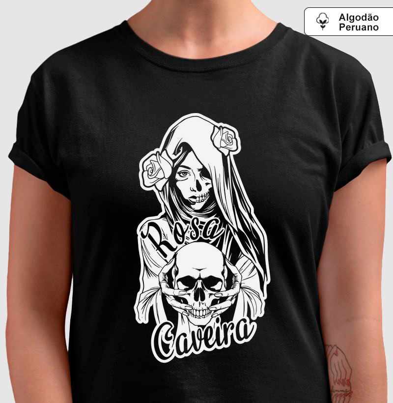 Rosa Caveira - Algodão Peruano
