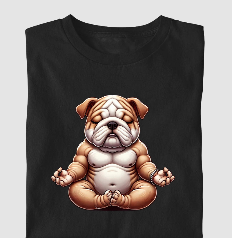 Bulldog Meditando