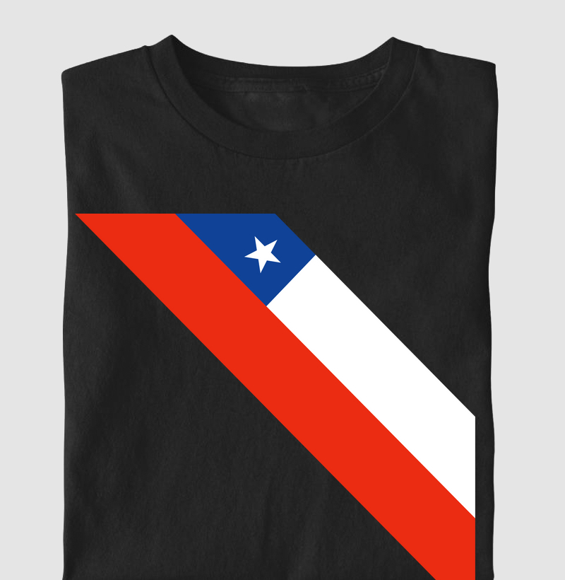 Chile bandeira estilizada