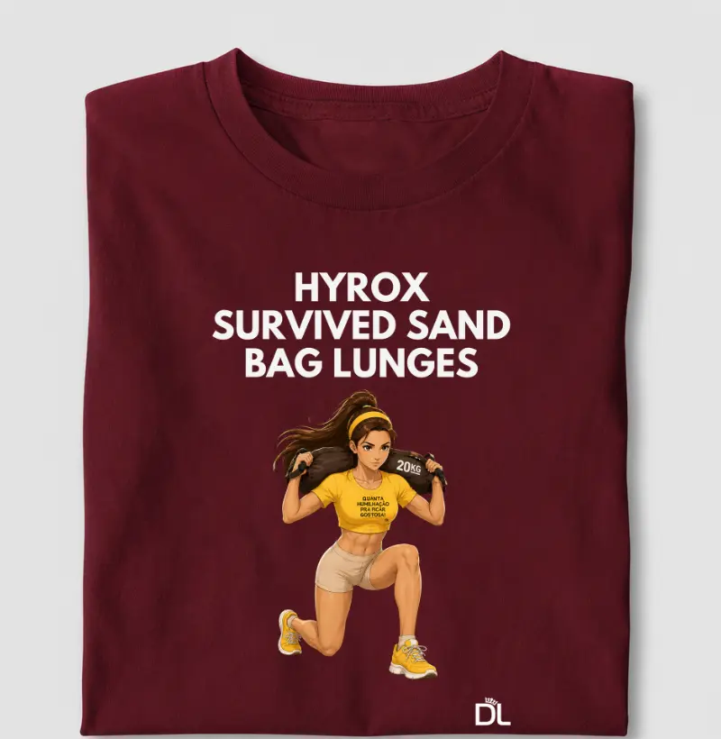 Hyrox Survived sand bag lunges