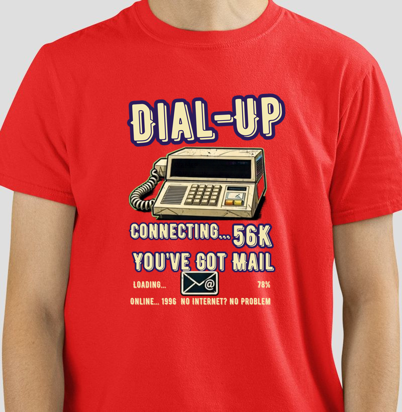  Camiseta Dial-Up - Camiseta