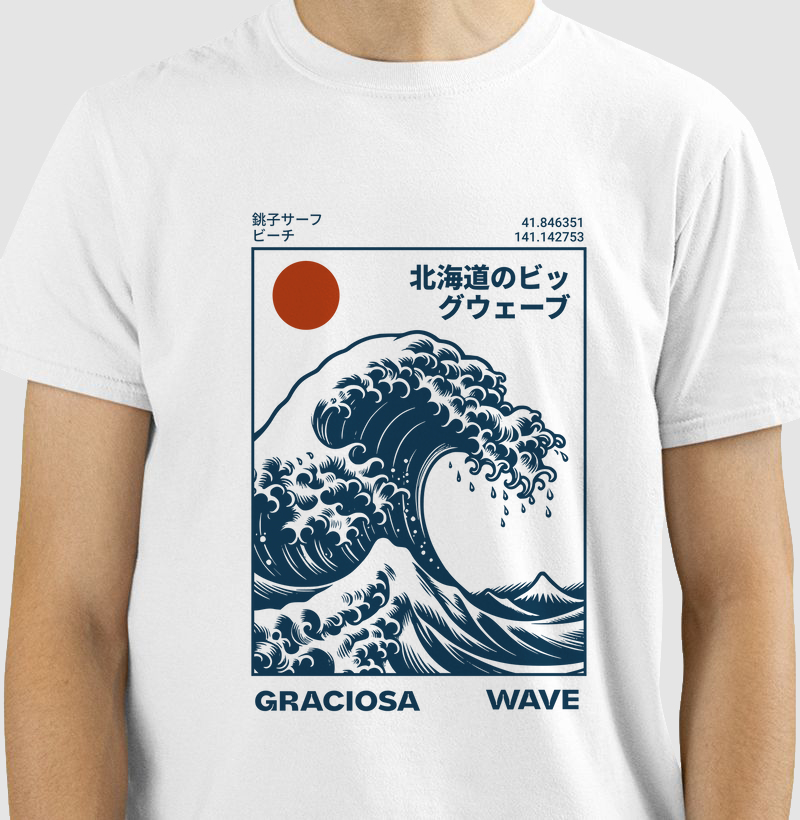 Camiseta Graciosa Wave