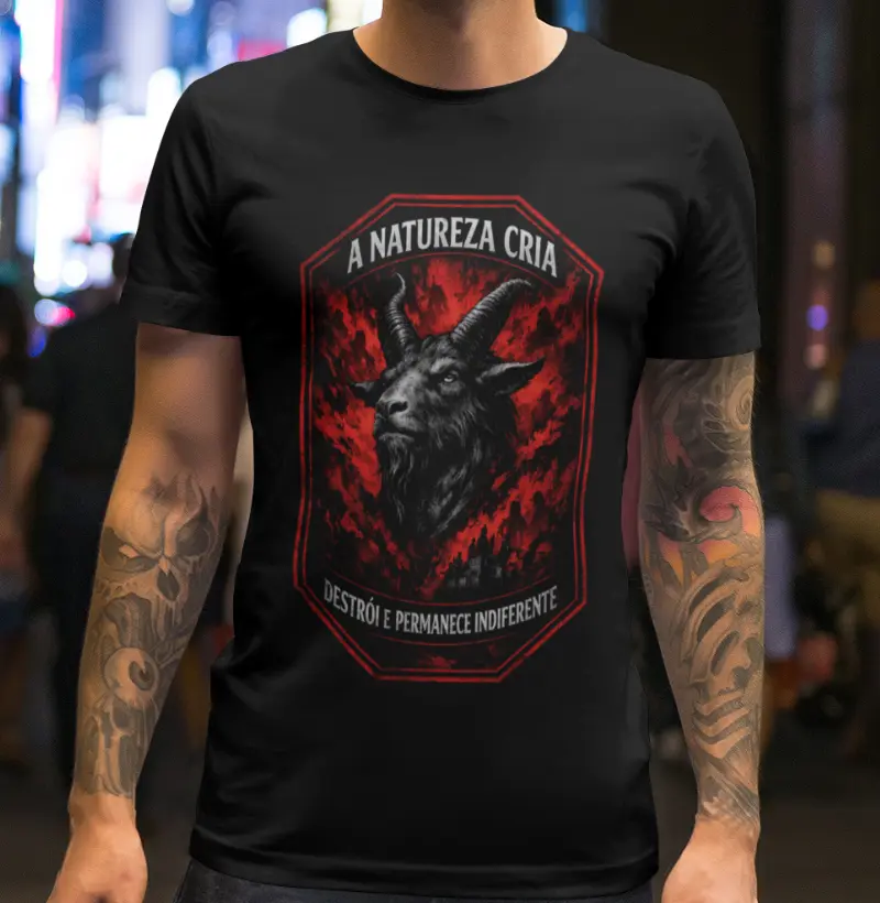 A natureza cria, destroi e permanece indiferente.