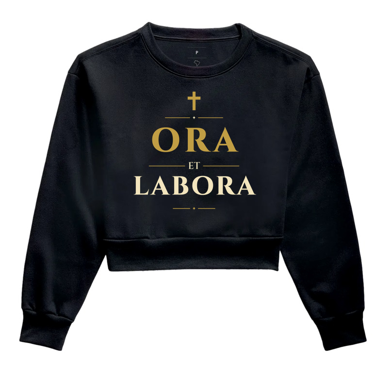 ORA ET LABORA - Cropped Moletom